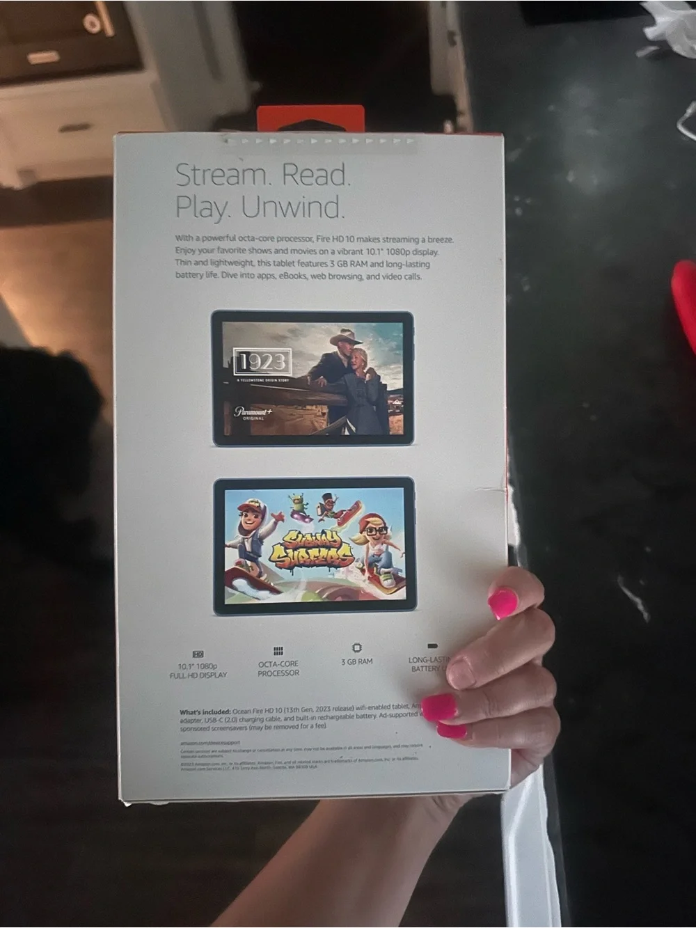 Amazon Fire HD 10 Tablet - Blue (New in box)
